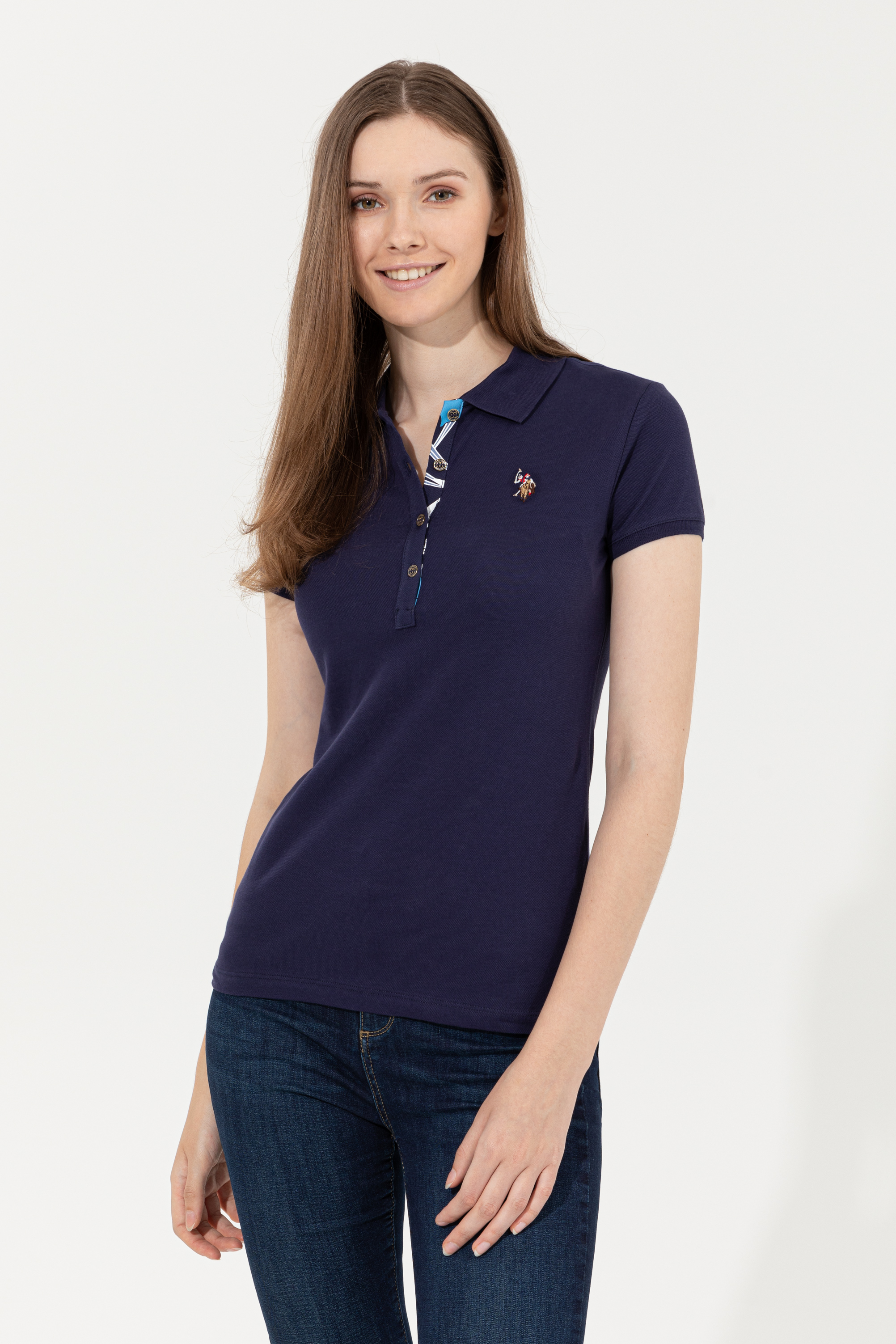 

Футболка женская U.S. POLO Assn. G082SZ0110TP01-CLR синяя M, Синий, G082SZ0110TP01-CLR