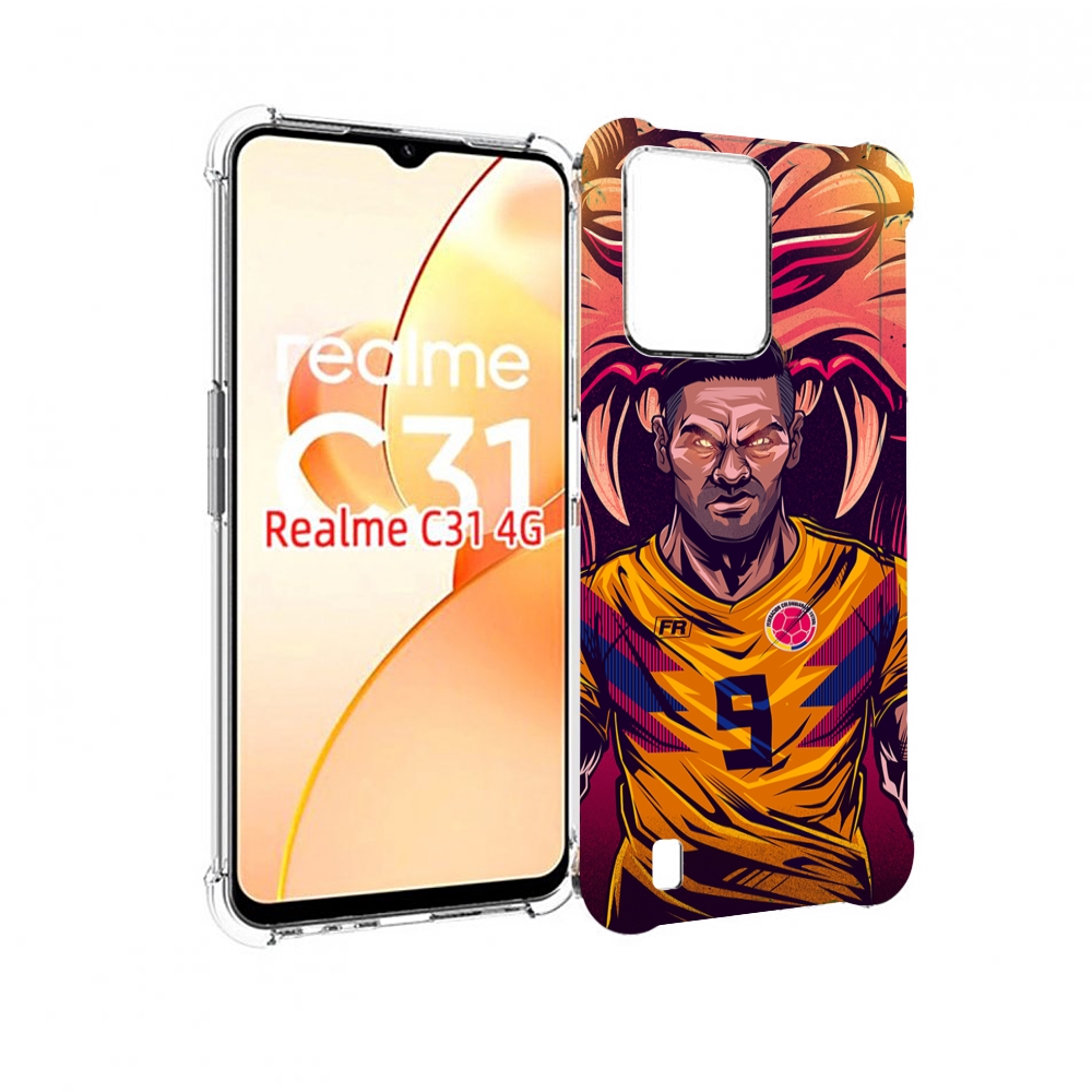 

Чехол MyPads парень-тигр-красный для OPPO Realme C31, Прозрачный, Tocco