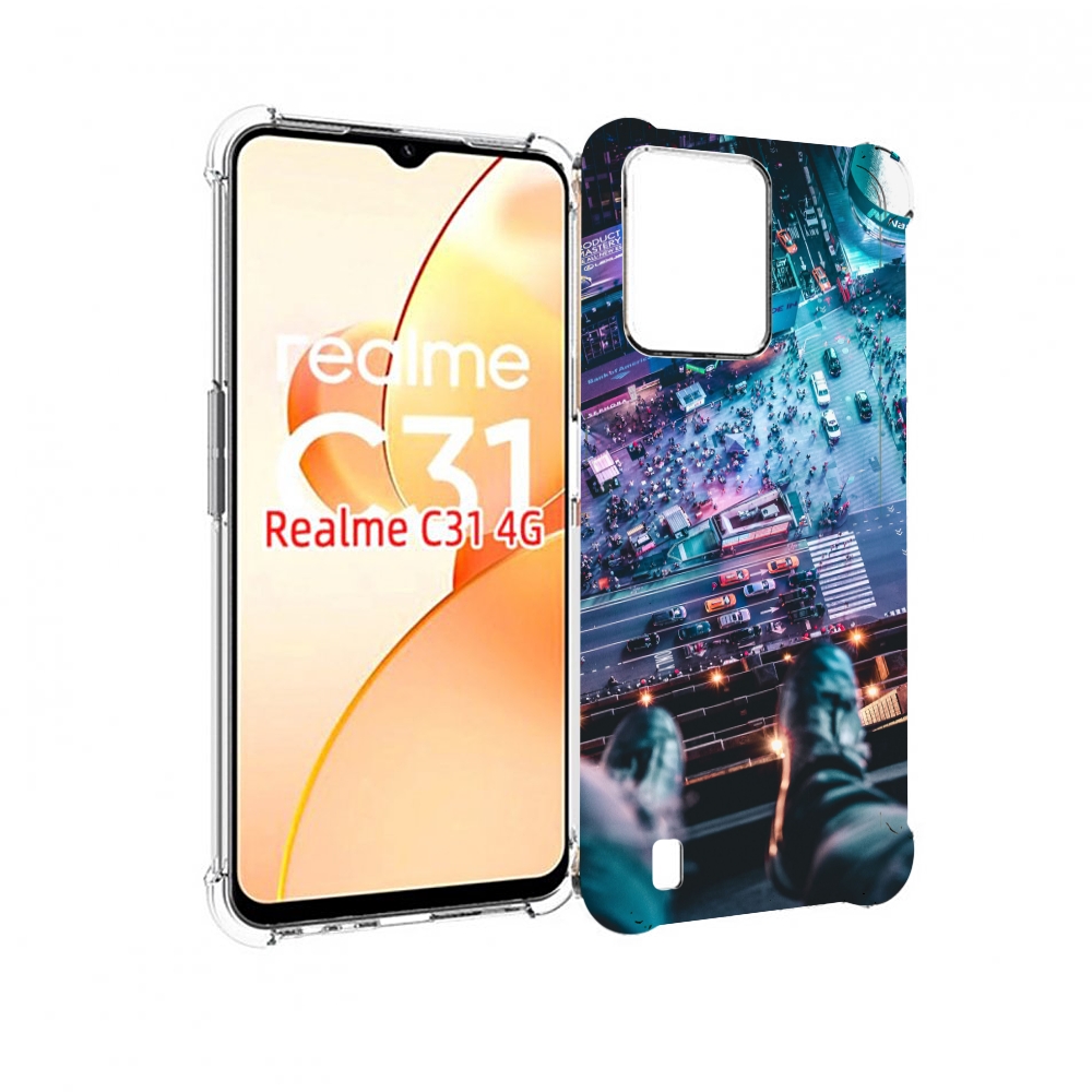 фото Чехол mypads парень на крыше для oppo realme c31