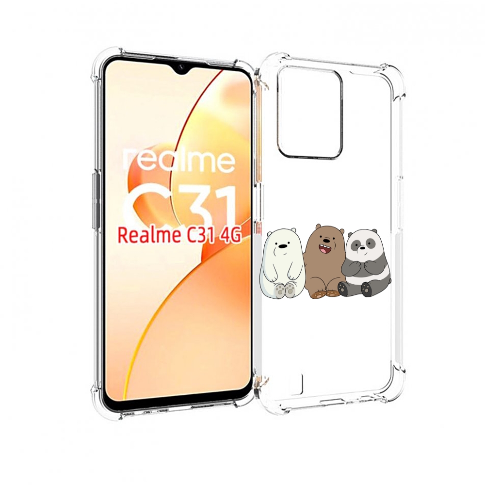 

Чехол MyPads панды детский для OPPO Realme C31, Прозрачный, Tocco
