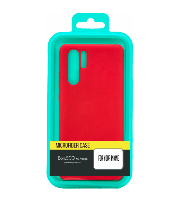 

Силиконовый чехол BoraSCO Soft Touch с микрофиброй для Xiaomi Redmi 7 красный