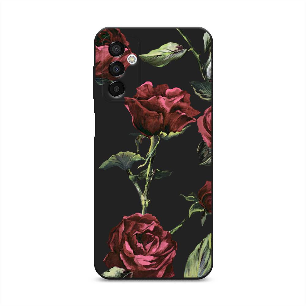 

Чехол Awog на Samsung Galaxy M23 5G "Бордовые розы фон", Бордовый, 2105552-1