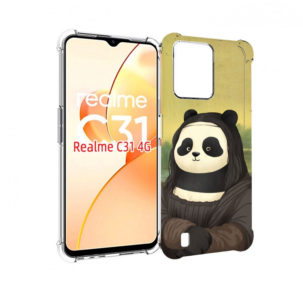 

Чехол MyPads панда монализа для OPPO Realme C31, Прозрачный, Tocco