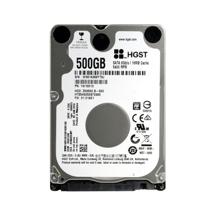 фото Внутренний жесткий диск hgst travelstar z5k500.b 2.5" 500gb (hts545050b7e660)