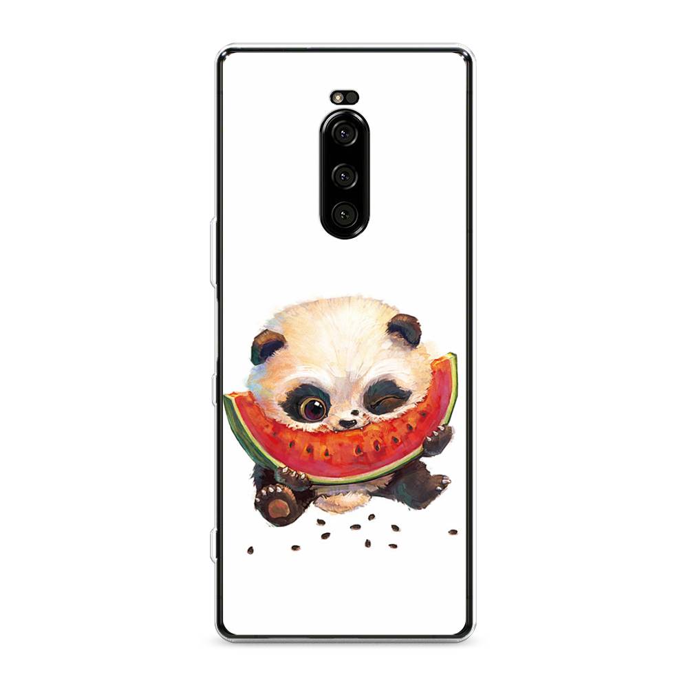 

Чехол Awog на Sony Xperia XZ4/Xperia 1 "Малыш панды с арбузом", Разноцветный, 53850-1