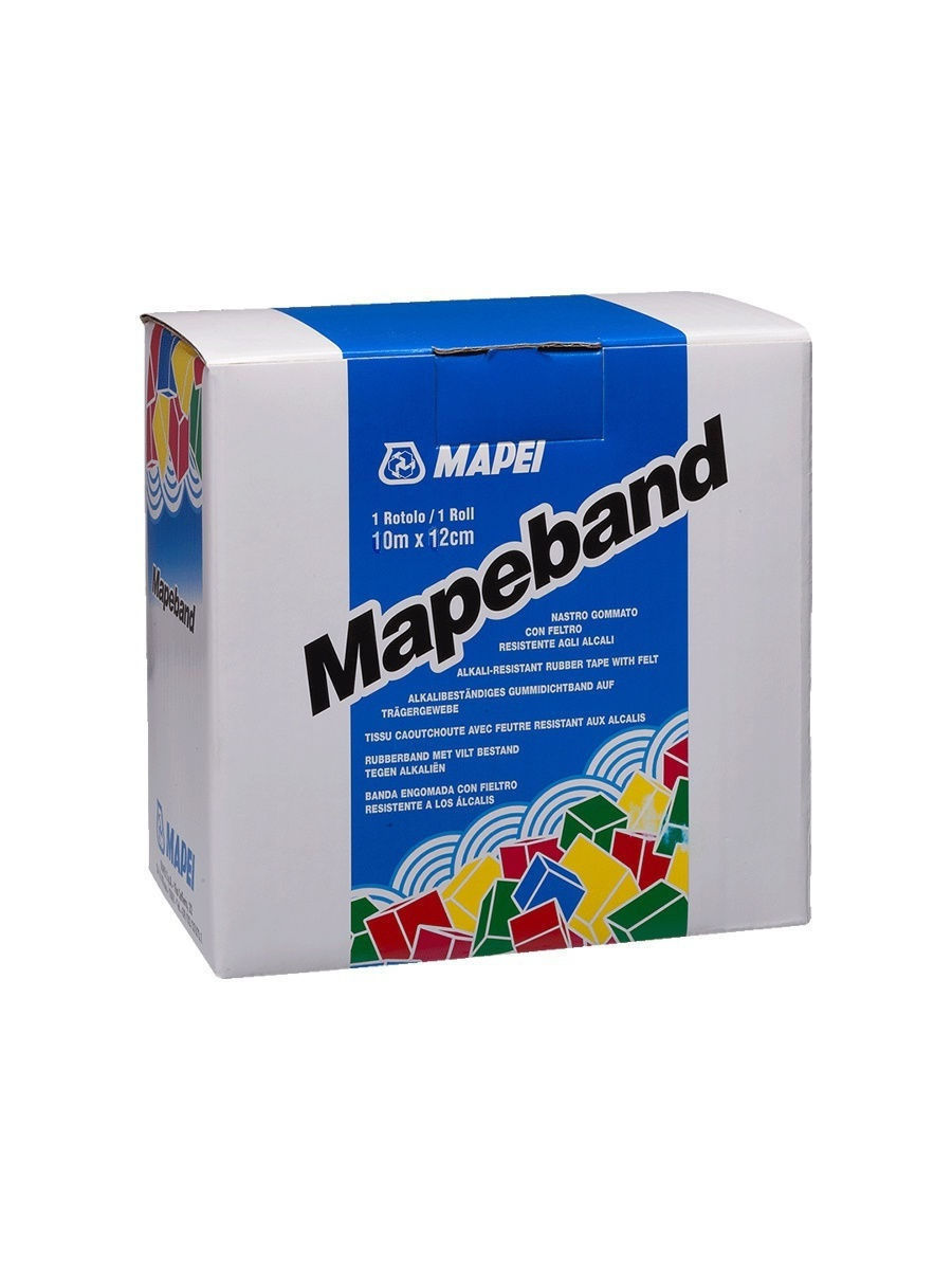 Прорезиненная лента с щелочестойкой тканью MAPEI MAPEBAND (10 м)