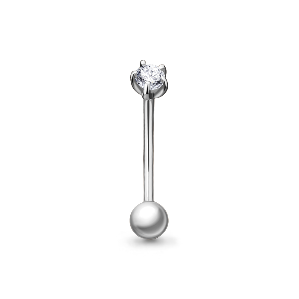 

Пирсинг из серебра с фианитом Aquamarine Aquamarine 705531_925_р, 705531_925_р