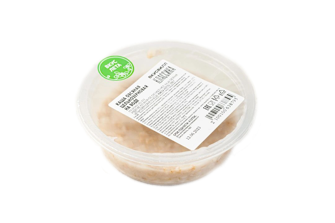 Каша овсяная ВкусВилл цельнозерновая на воде 230 г