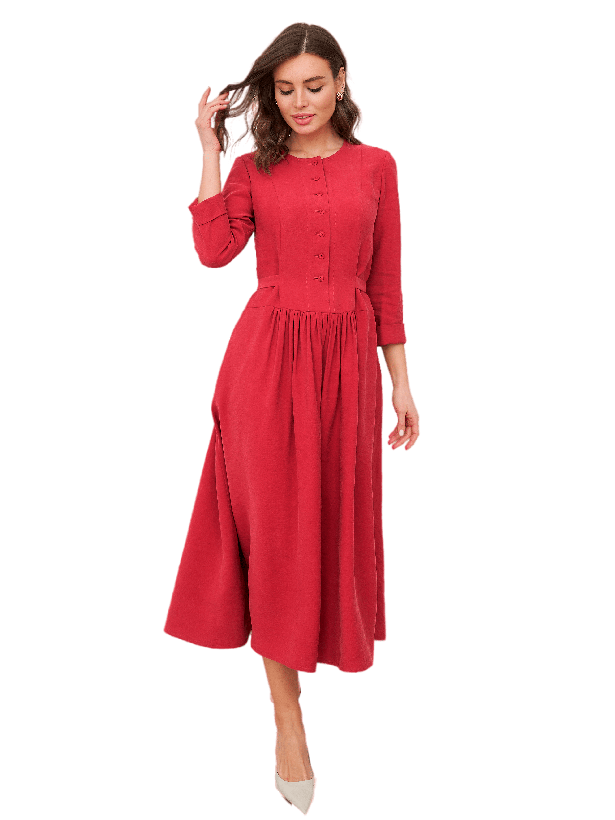 

Платье женское DRESSWILL весна красное 46 RU, Красный, весна