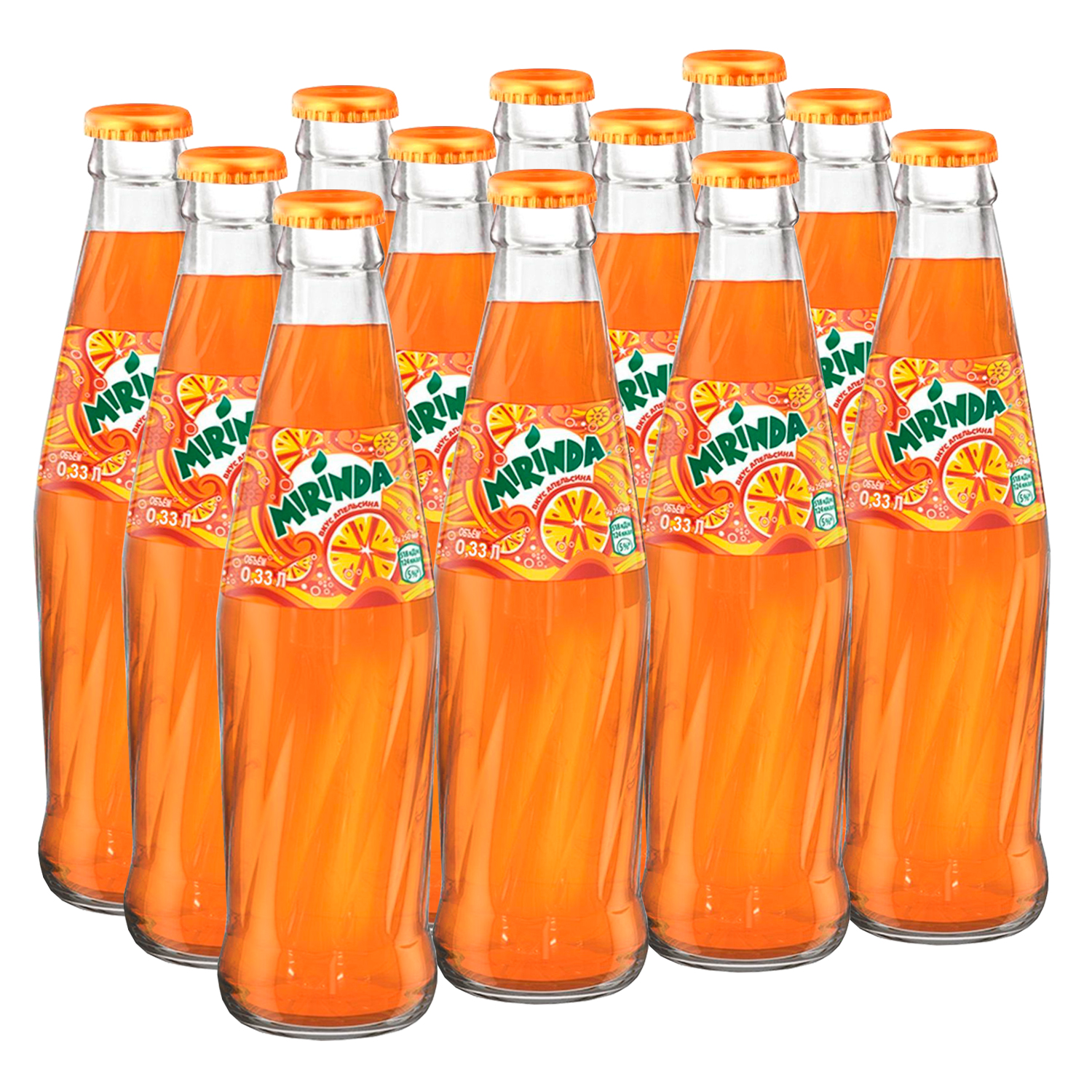 

Газированный напиток Mirinda Апельсин 0,33 л х 12 шт