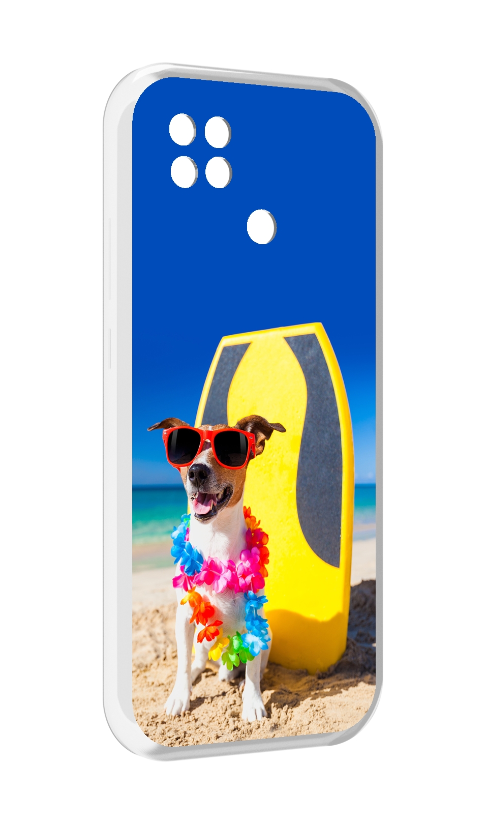 

Чехол MyPads Гавайская-собака для Xiaomi Poco C40, Прозрачный, Tocco