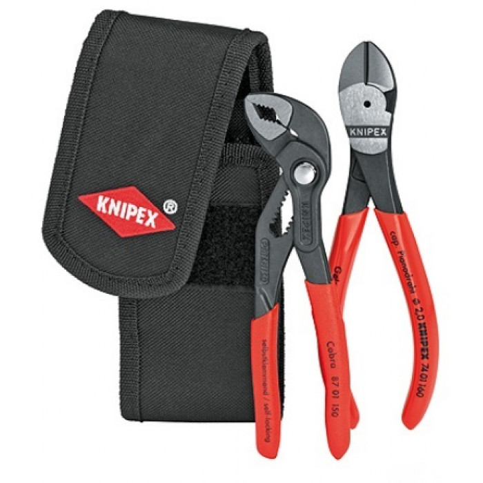 Набор мини-клещей в поясной сумке для инструментов KNIPEX KN-002072V02