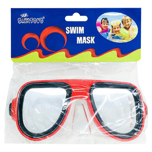 

Маска-очки для плавания Sainteve детская красная, Swim Mask