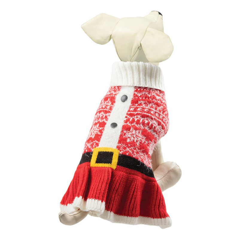 Свитер-платье для собак Triol Новый Год красный, размер XXL
