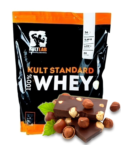 Сывороточный протеин Kultlab Whey KultStandart 2000 гр, Шоколад-Фундук