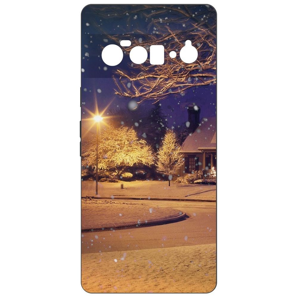 

Чехол-накладка Зимняя сказка для GOOGLE Pixel 6 Pro, Черный