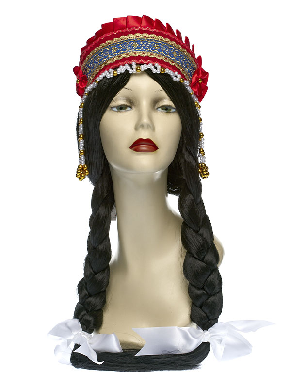 

Кокошник "Инна" (Цв: Красный-Синий-Золотой ), Красный;синий;золотистый