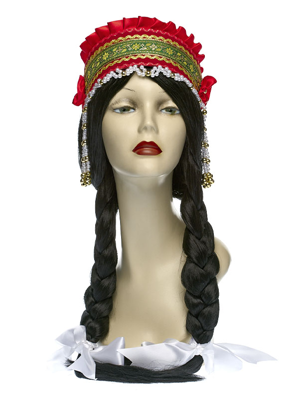 

Кокошник "Инна" (Цв: Красный-Зеленый-Золотой ), Красный;зеленый;золотистый