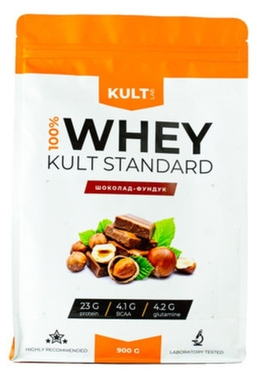 Сывороточный протеин Kultlab Whey KultStandart 900 гр, Шоколад-Фундук
