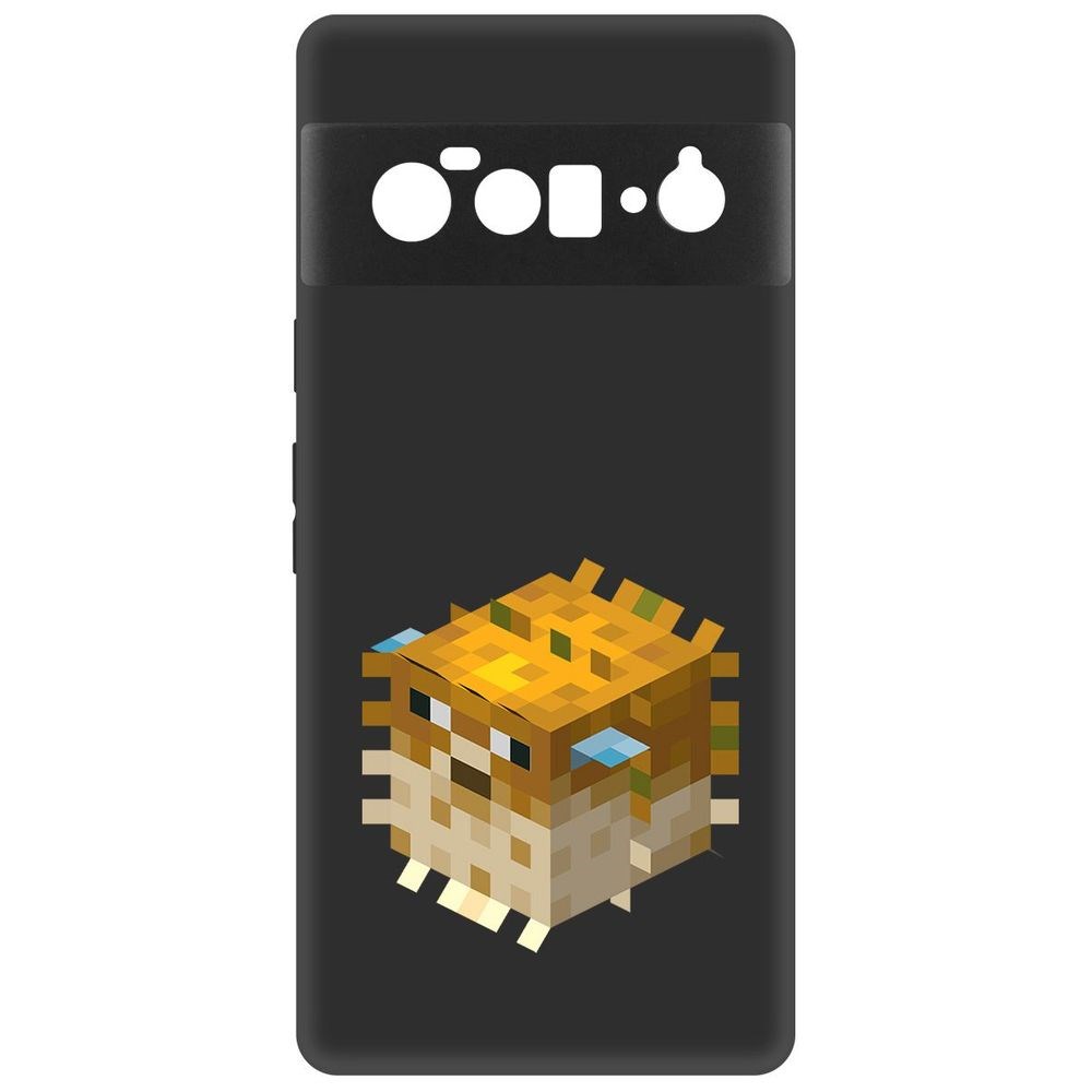 

Чехол-накладка Minecraft-Иглобрюх для Google Pixel 6 Pro, Черный