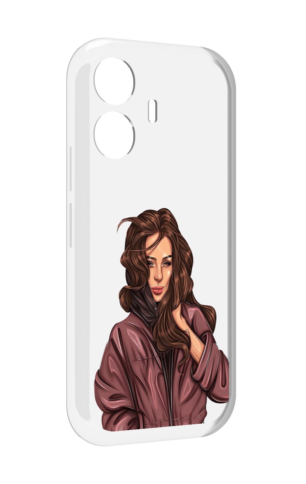 

Чехол MyPads Арт-рисунок-девушки для Vivo Y77E / Vivo iQOO Z6 Lite, Прозрачный, Tocco