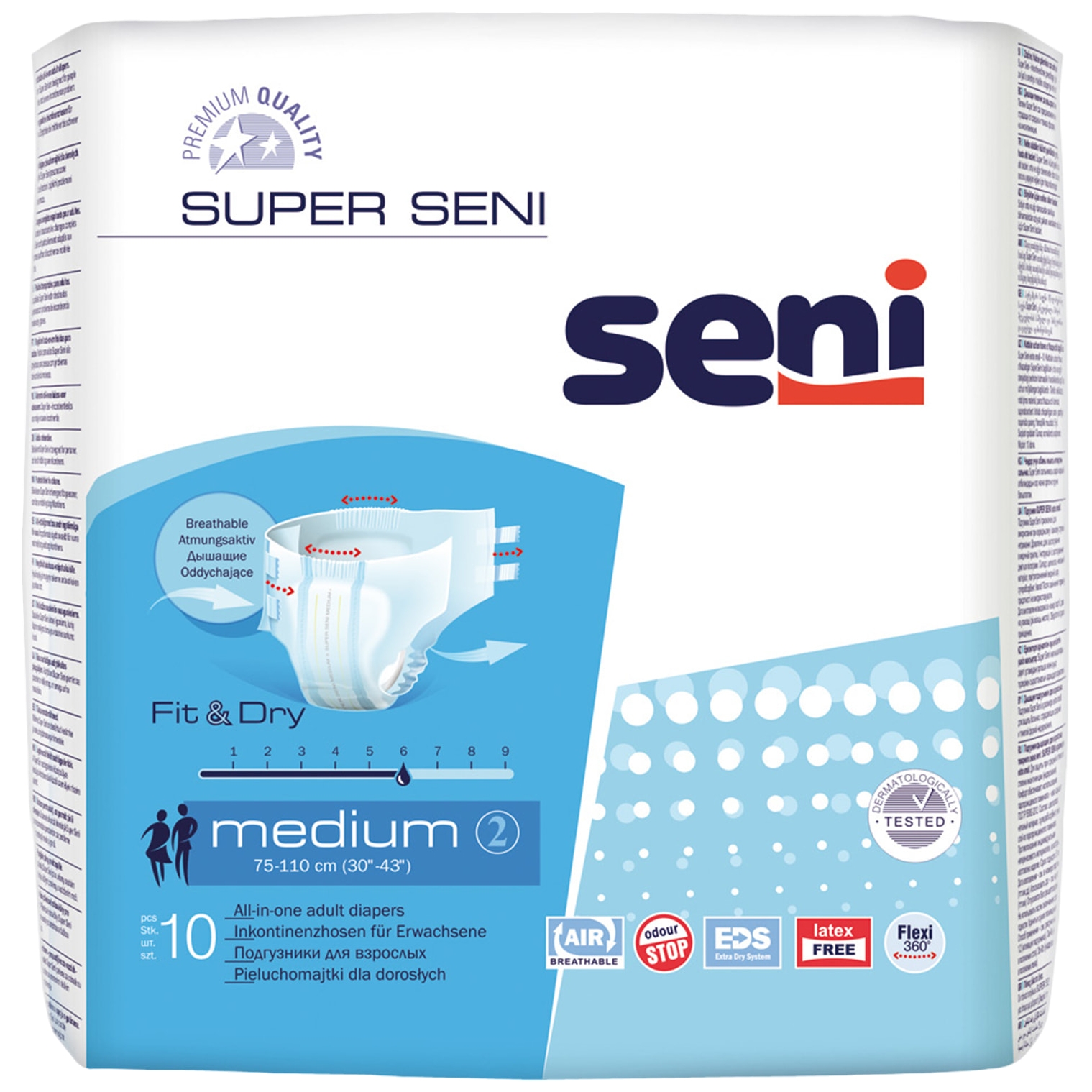 

Подгузники Сени Super Medium для взрослых 10 шт.