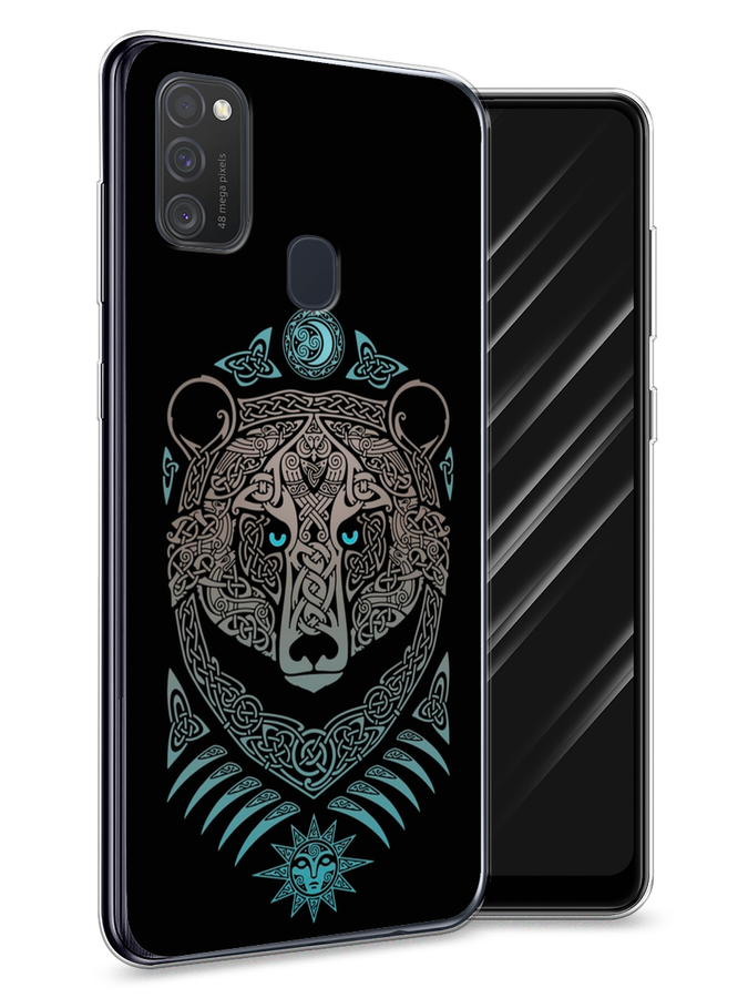 

Чехол Awog на Samsung Galaxy M21/M30s "Кельтский медведь", Разноцветный, 29750-2