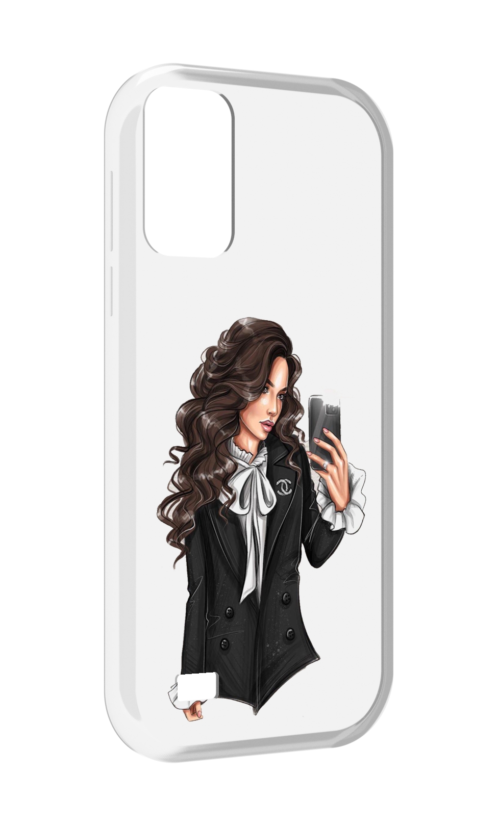 

Чехол MyPads Стильная-девушка для Oukitel C31, Прозрачный, Tocco