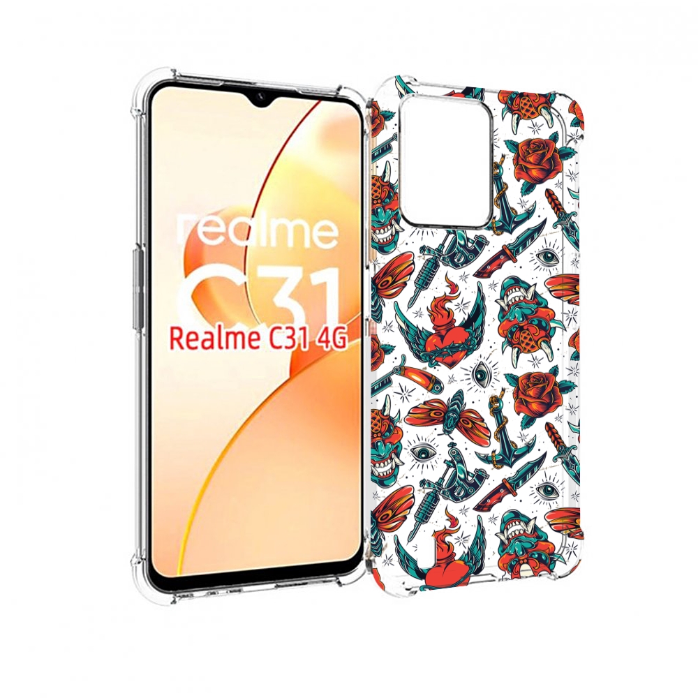 

Чехол MyPads олд-скул-пак для OPPO Realme C31, Прозрачный, Tocco