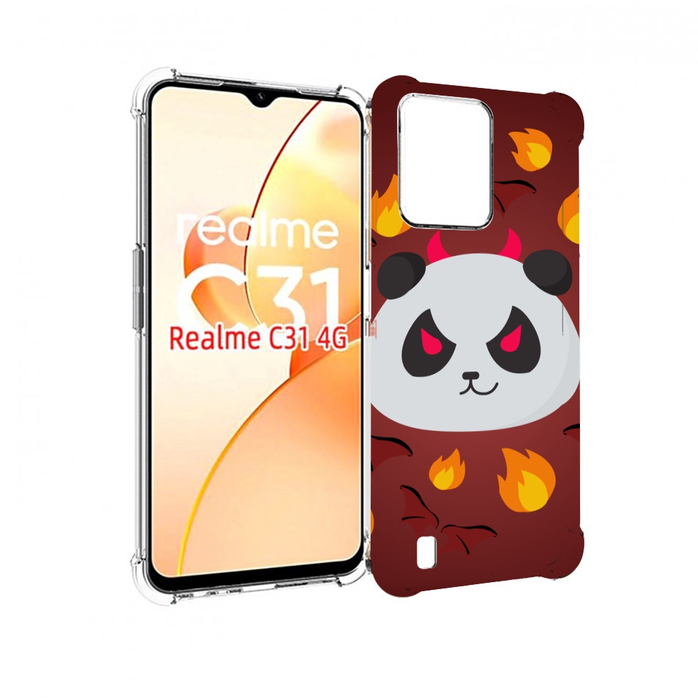 

Чехол MyPads огненная-панда для OPPO Realme C31, Прозрачный, Tocco