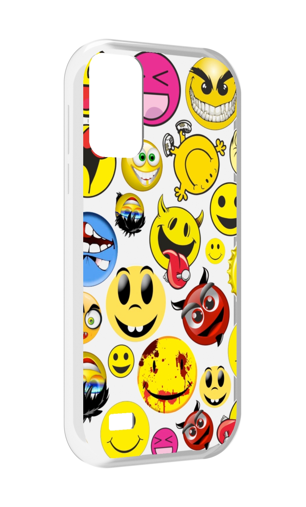 

Чехол MyPads Смайлики для Oukitel C31, Прозрачный, Tocco