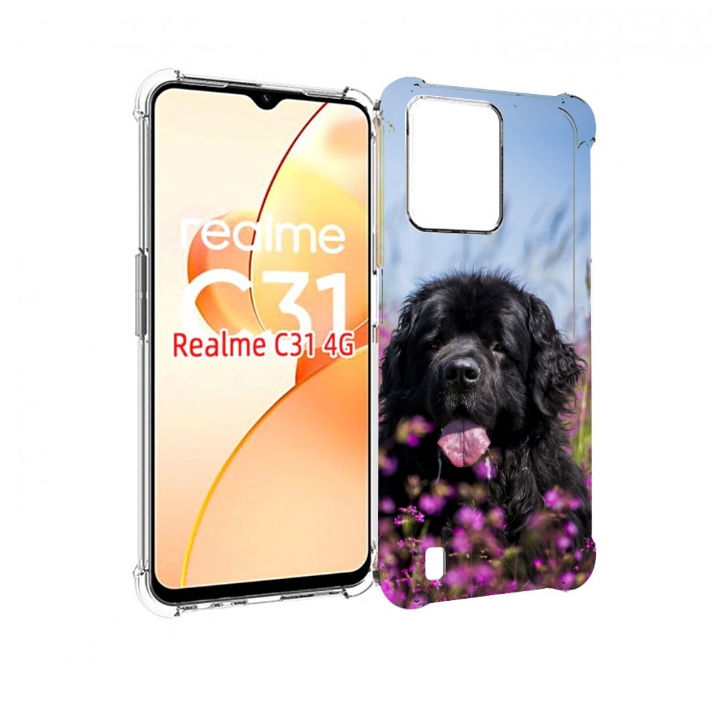 

Чехол MyPads ньюфаундлед для OPPO Realme C31, Прозрачный, Tocco