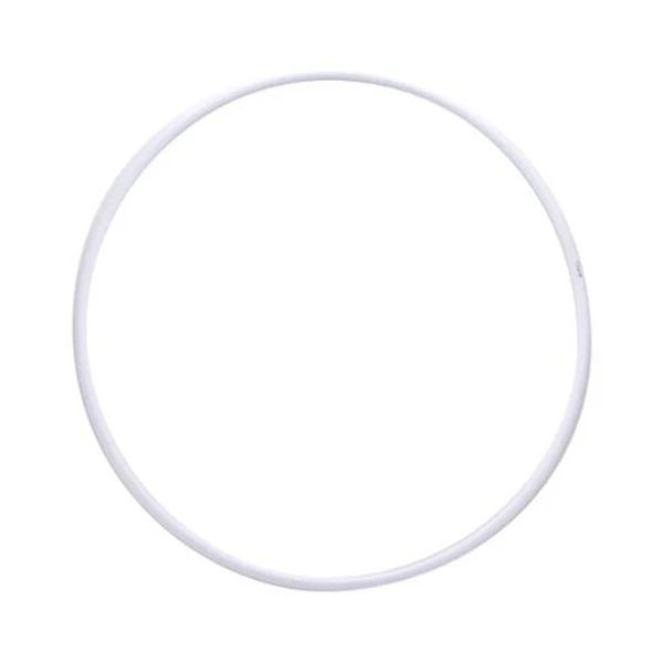 фото Обруч гимнастический пластиковый(ан-г) сасаки) 165 г, ko-307, белый, 600 мм энсо