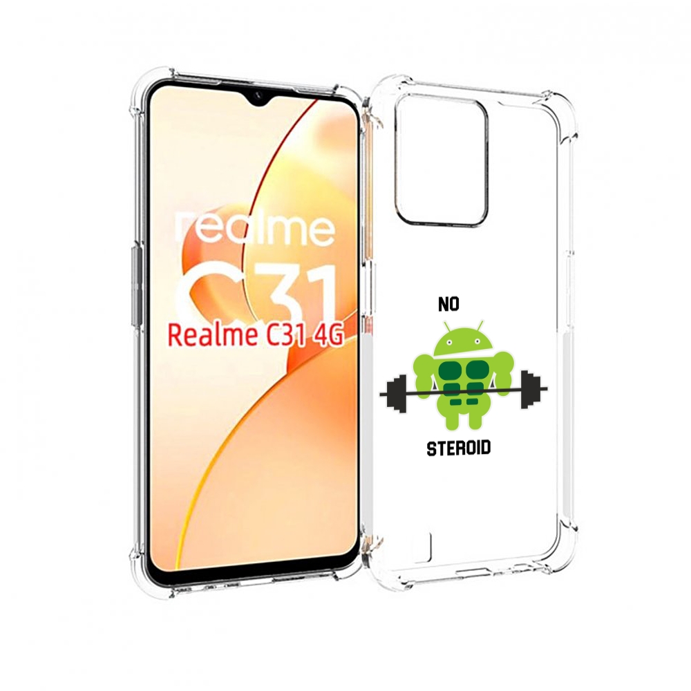 

Чехол MyPads нет-стероидам для OPPO Realme C31, Прозрачный, Tocco