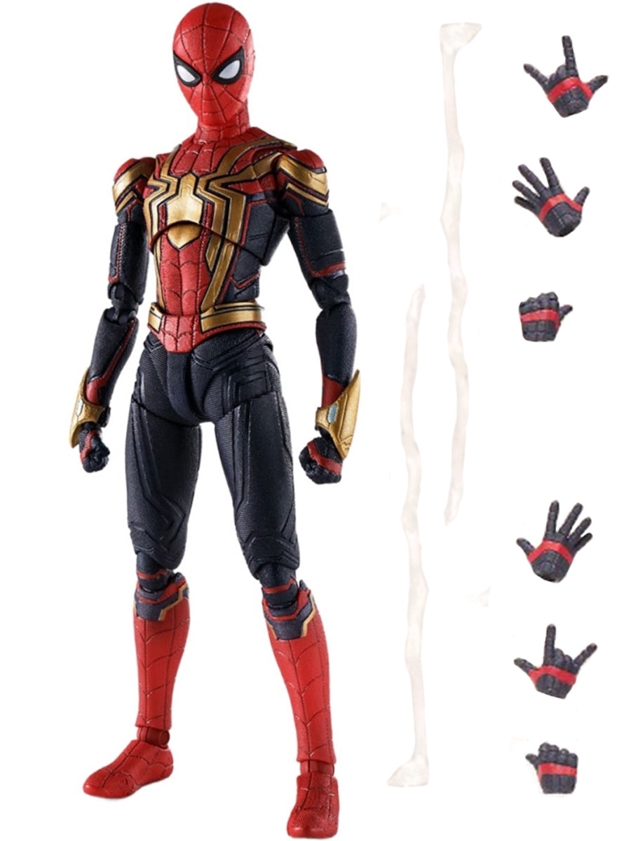 

Фигурка StarFriend Человек-паук Spider-man подвижная, паутина, сменные кисти, 13,5 см