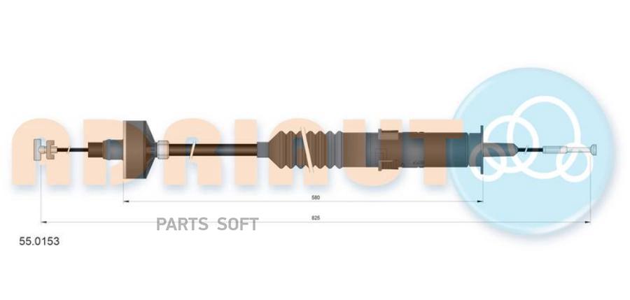 ADRIAUTO Трос сцепления ADRIAUTO 55.0153
