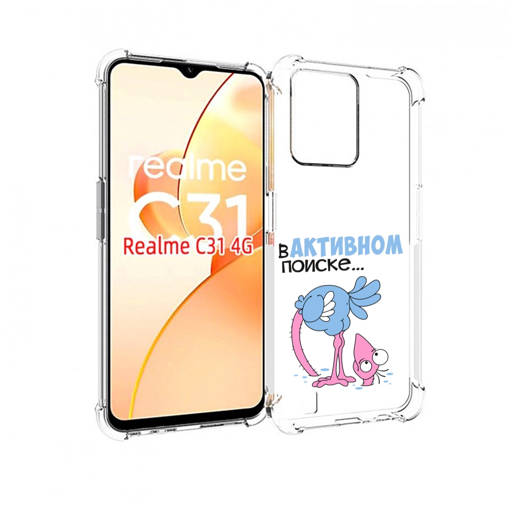 

Чехол MyPads в активном поиске для OPPO Realme C31, Прозрачный, Tocco