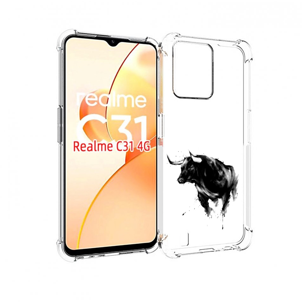 

Чехол MyPads бык для OPPO Realme C31, Прозрачный, Tocco