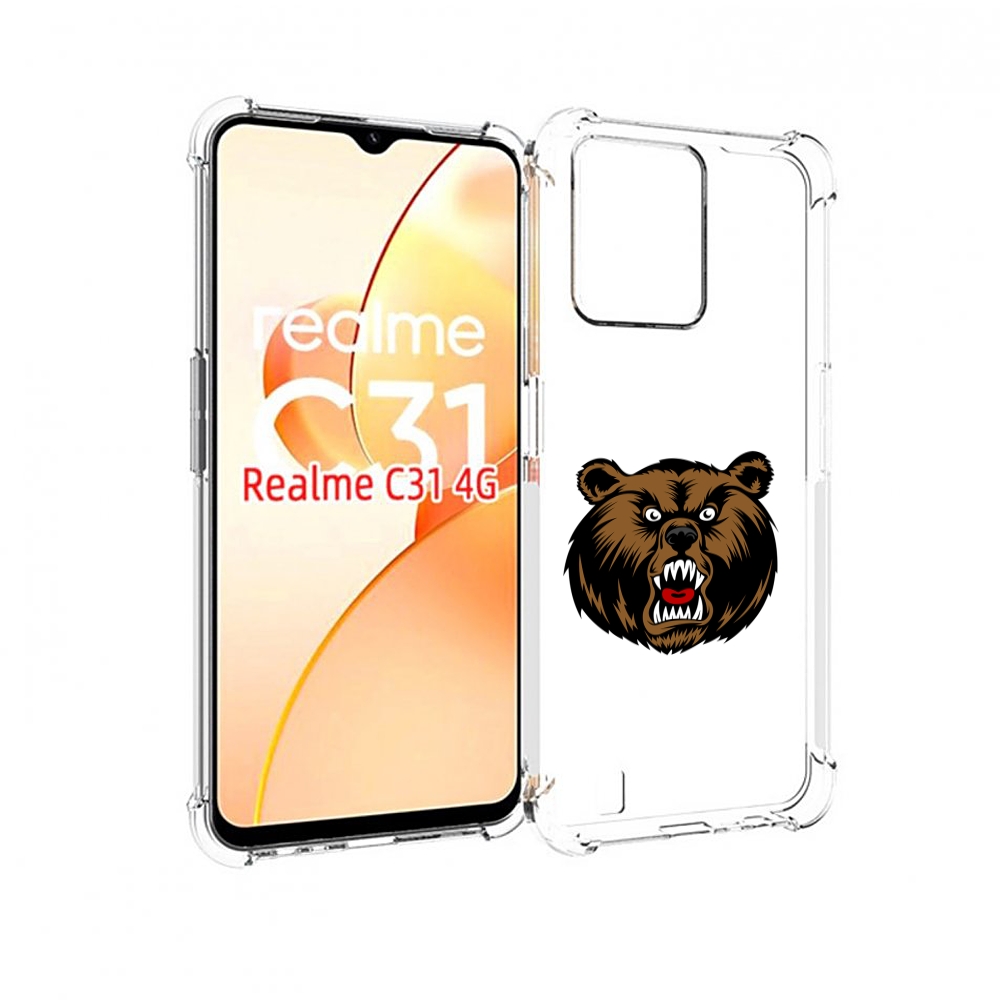 

Чехол MyPads бурый для OPPO Realme C31, Прозрачный, Tocco