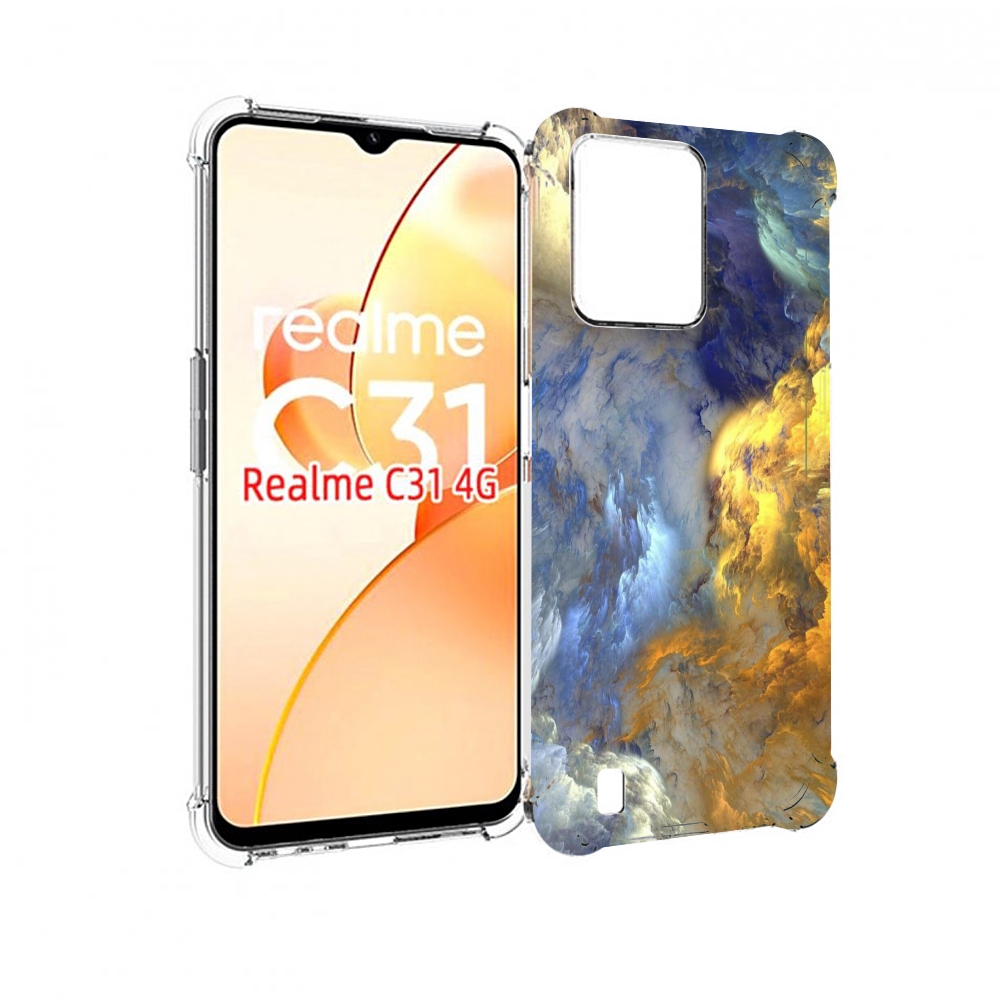 

Чехол MyPads мраморное небо для OPPO Realme C31, Прозрачный, Tocco