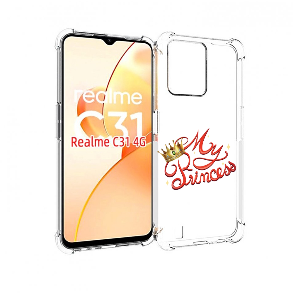 

Чехол MyPads моя-принцесска детский для OPPO Realme C31, Прозрачный, Tocco