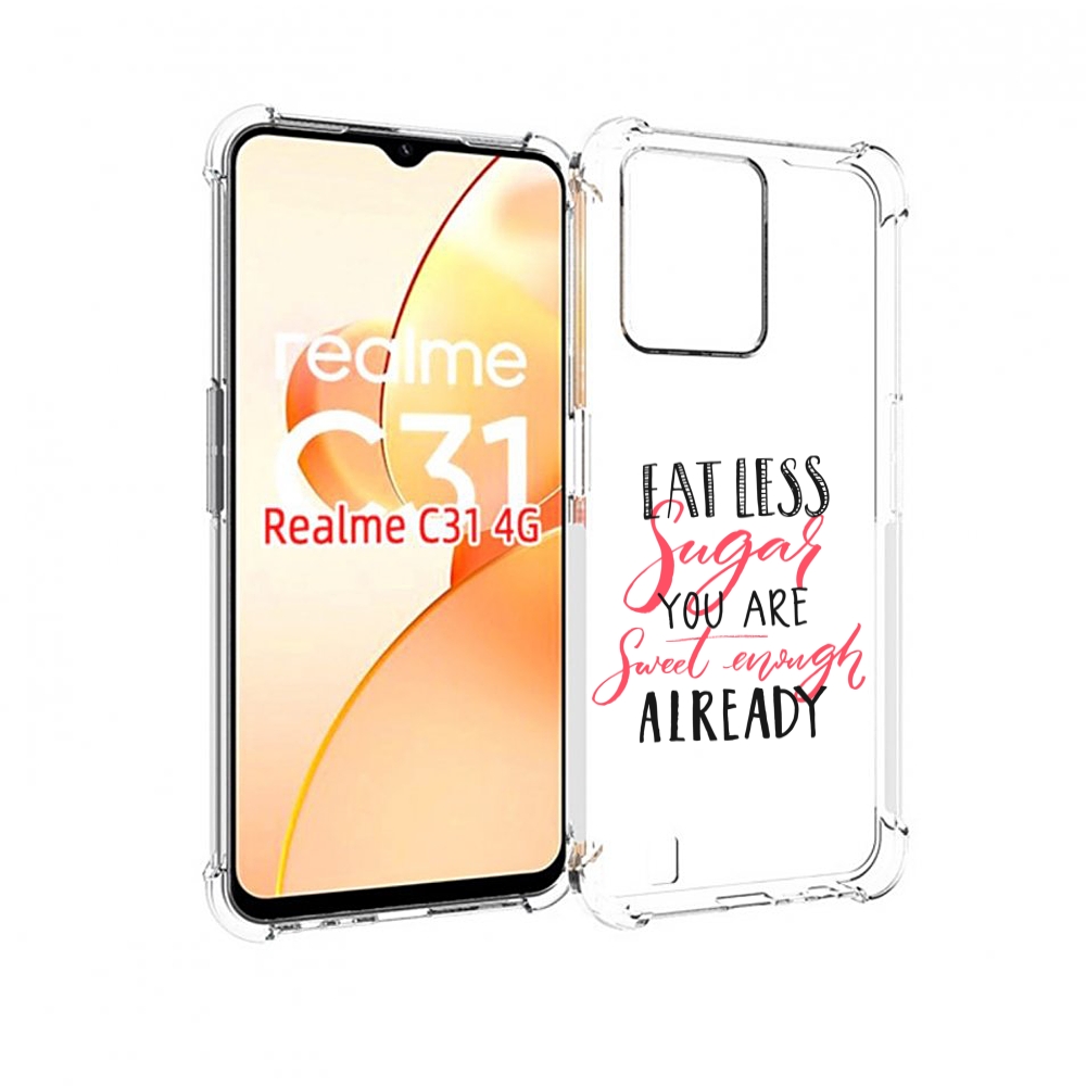 

Чехол MyPads мотивация-цитаты для OPPO Realme C31, Прозрачный, Tocco