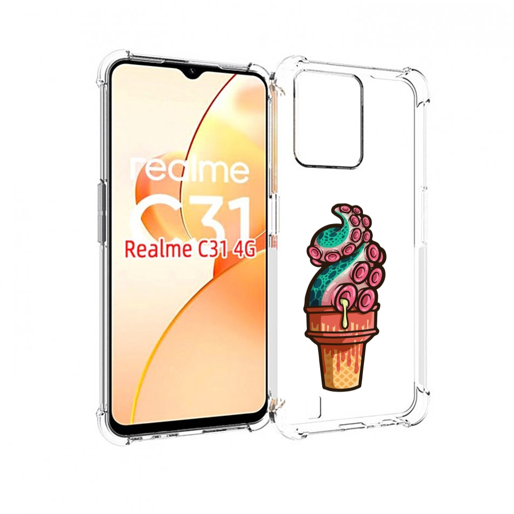 

Чехол MyPads мороженное для OPPO Realme C31, Прозрачный, Tocco