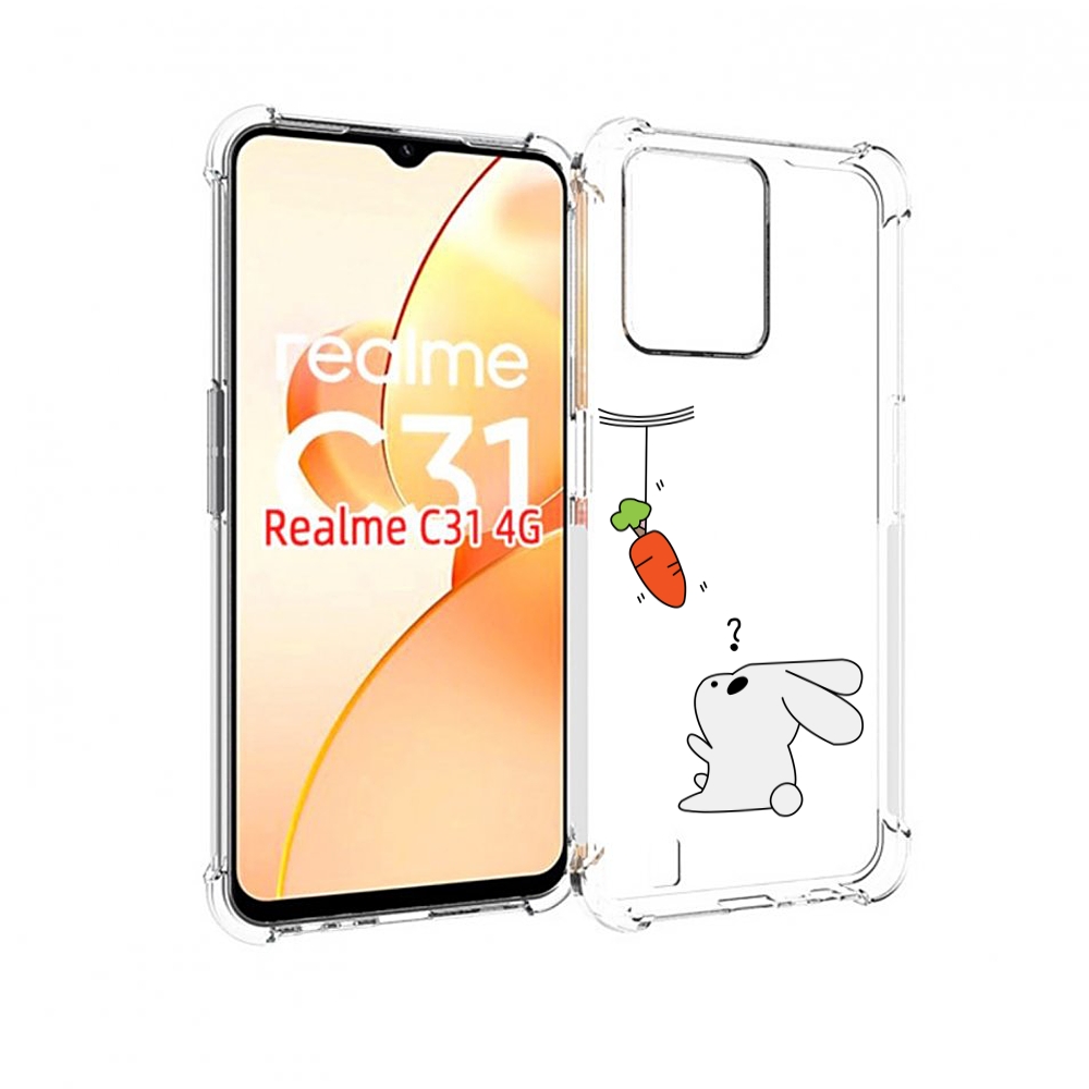 

Чехол MyPads морковка детский для OPPO Realme C31, Прозрачный, Tocco