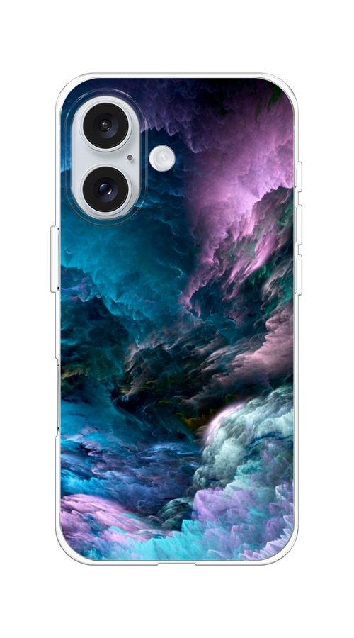 

Чехол на Apple iPhone 16 "Загадочное небо", Синий;фиолетовый, 16050-1