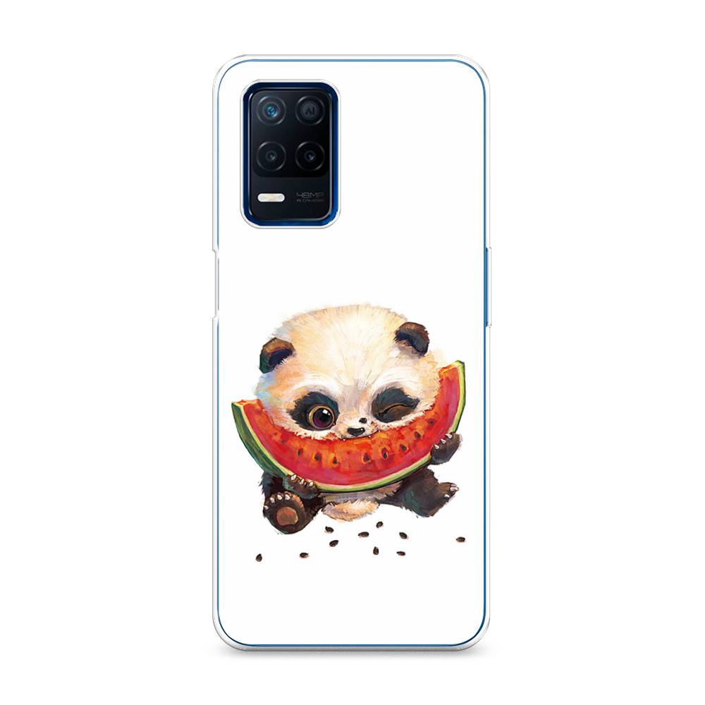 

Чехол Awog на Realme 8 5G/Narzo 30 5G "Малыш панды с арбузом", Разноцветный, 257150-1