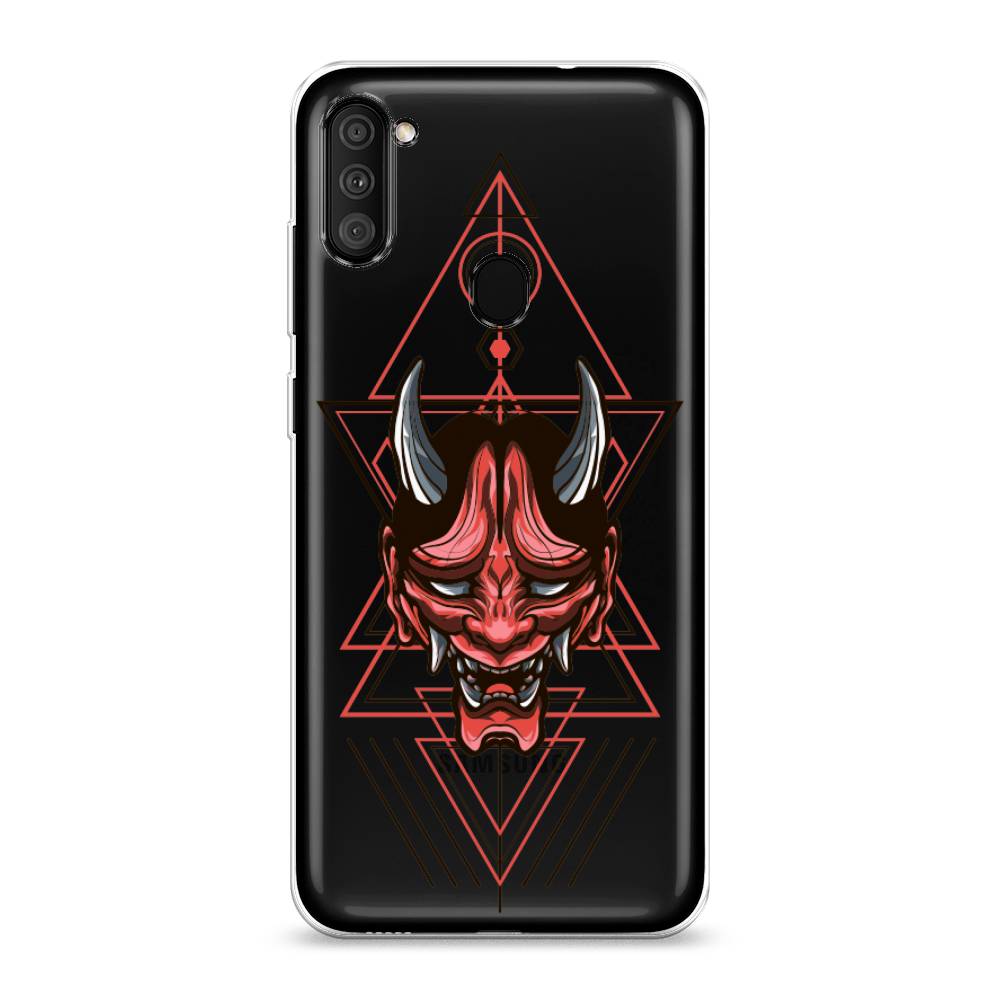 

Чехол на Samsung Galaxy A11 "Hanya Oni mask", Серый;красный;черный, 2100150-4