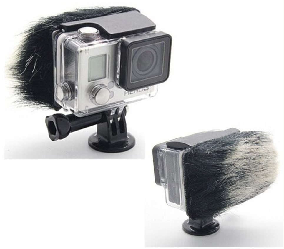 фото Ветрозащита микрофона меховая на бокс gopro hero3 actionmag