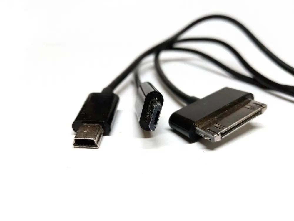 

.NoBrand Кабель microUSB miniUSB 30 pin .NoBrand 708080 круглый черный