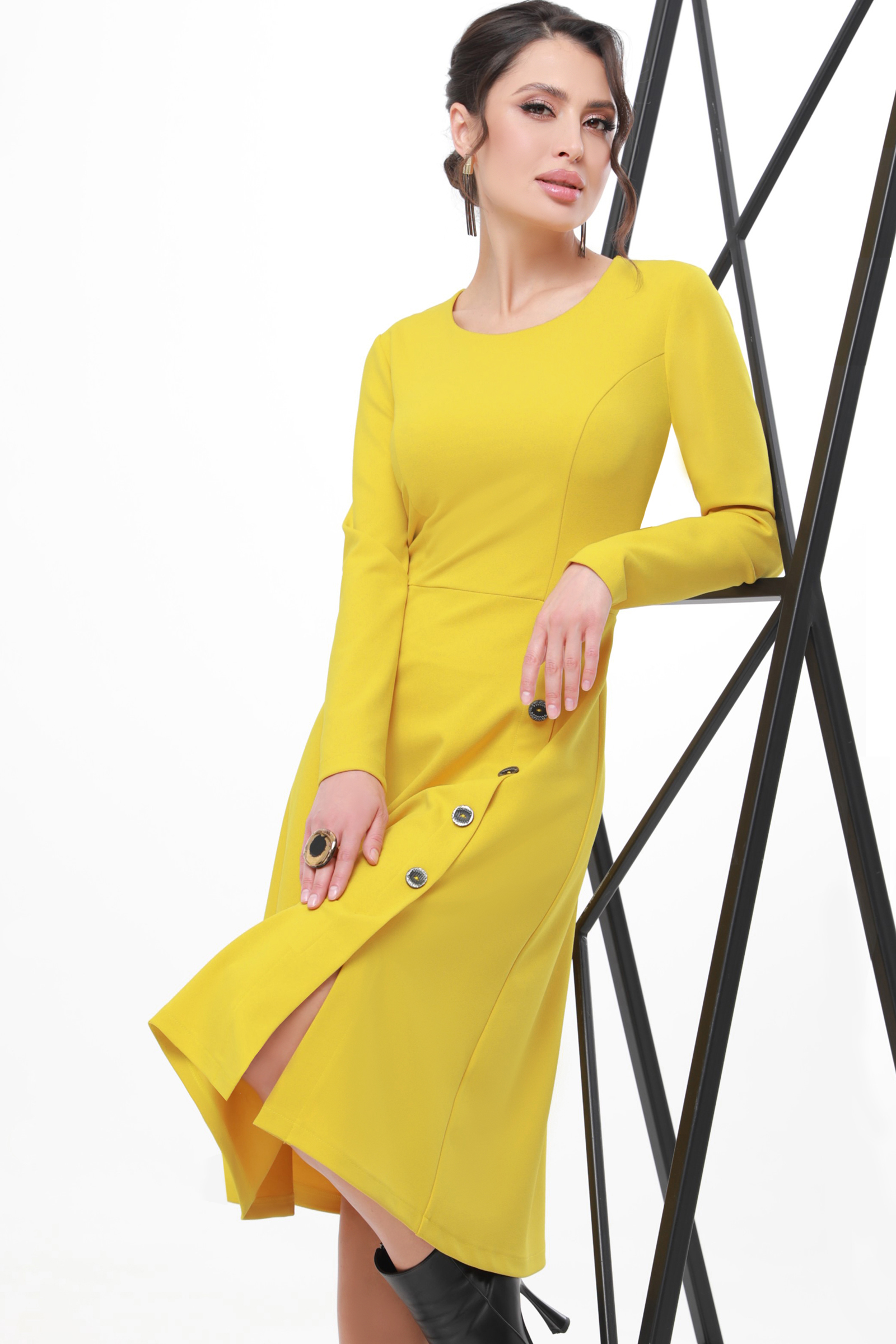 

Платье женское DSTrend Главное вдохновение желтое 48 RU, Желтый, Главное вдохновение